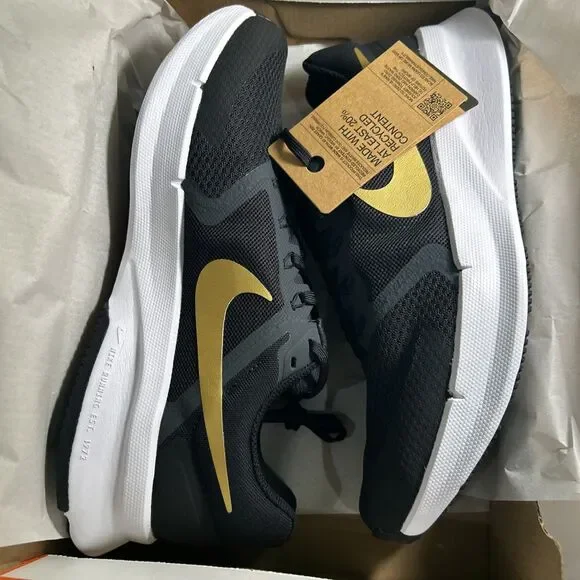 Nike Run Swift 3 Running Shoes Men’s Size 11.5 Black/Metallic Gold DR2695-010 - Picture 10 of 10